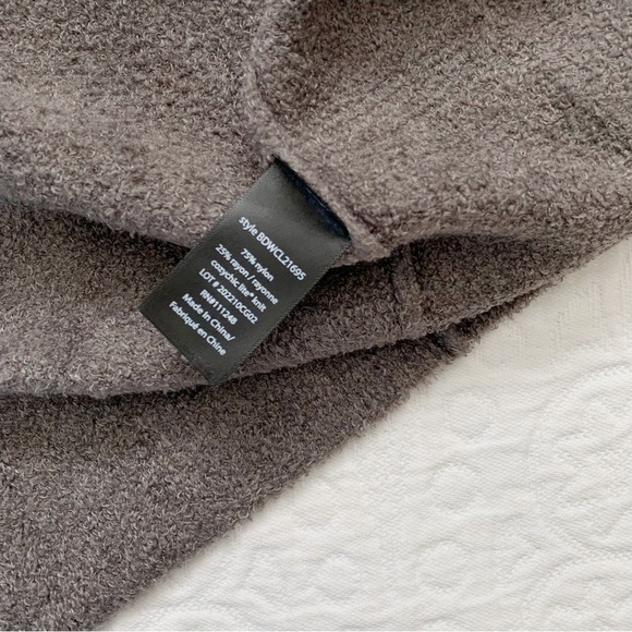 Barefoot Dreams CozyChic Lite Ribbed Edge Cardi, Mineral - Picture 6 of 6